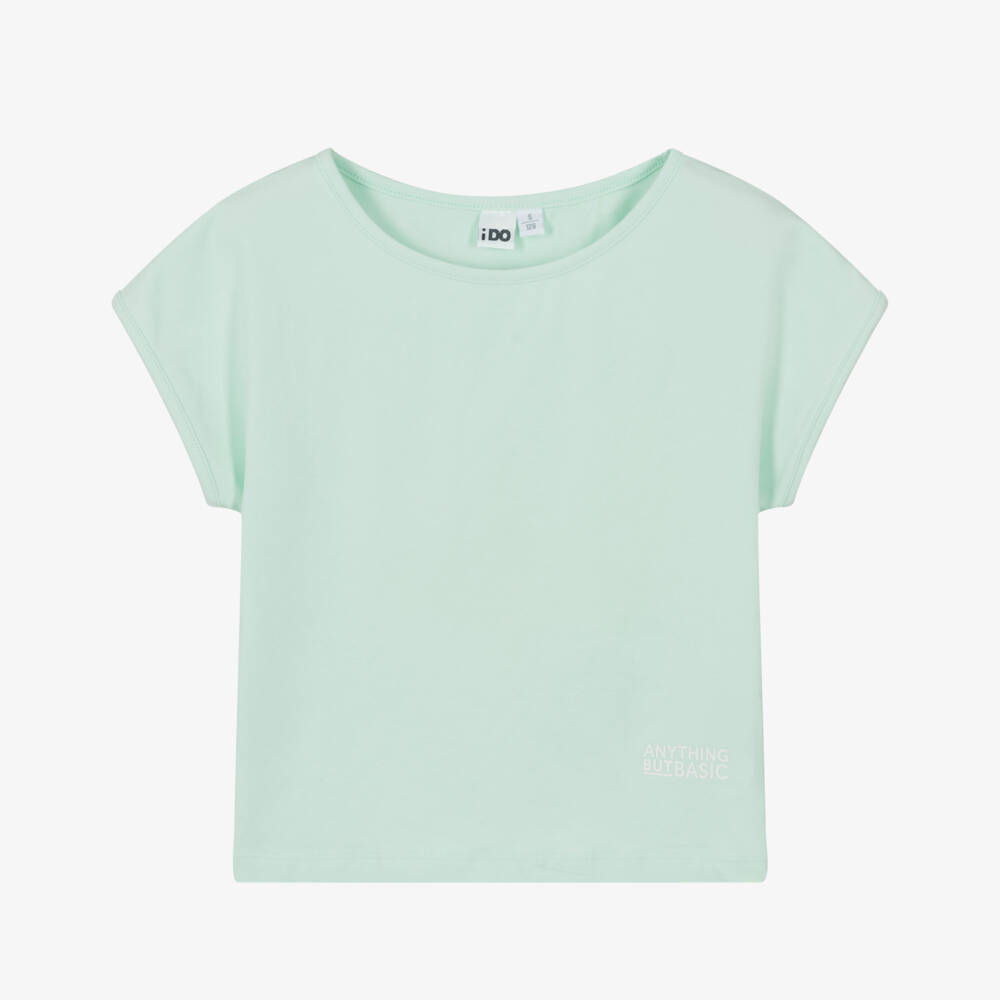 iDO Junior-Girls Chic Mint Green Tee | Childrensalon Outlet