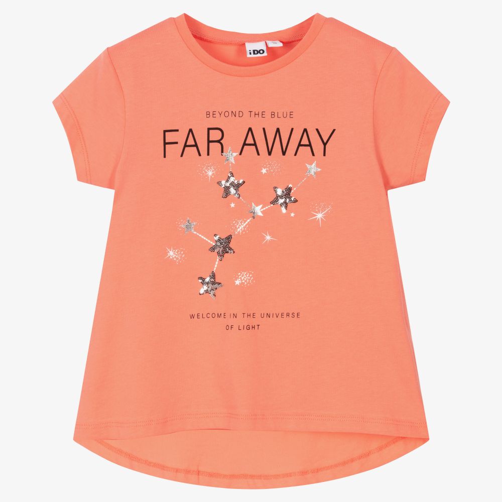 iDO Junior - Korallenrosa T-Shirt für Mädchen | Childrensalon