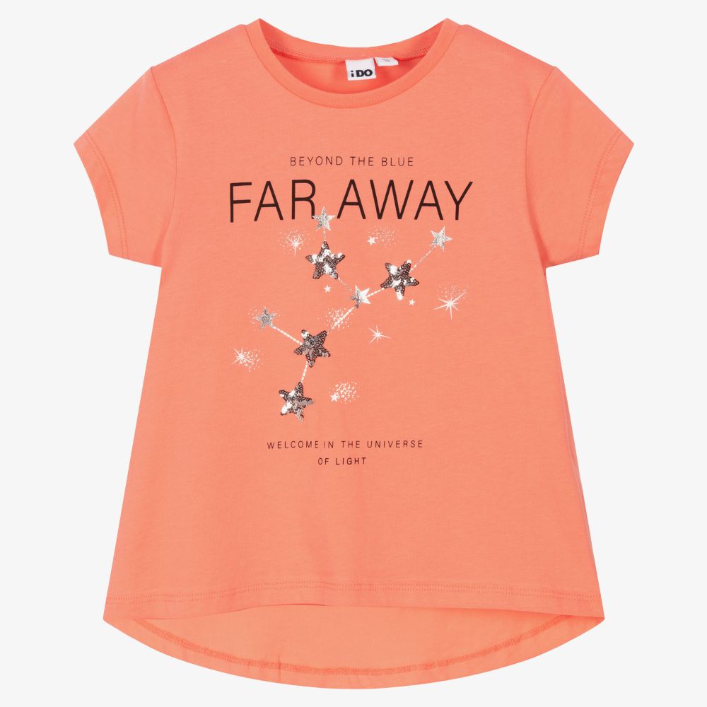 iDO Junior - T-shirt corail Fille | Childrensalon