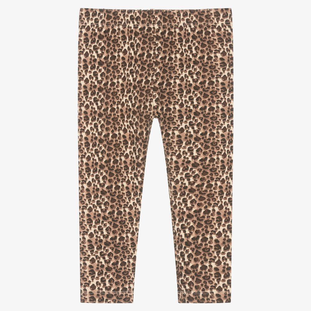 iDO Baby - Girls Cotton Leopard Print Leggings | Childrensalon