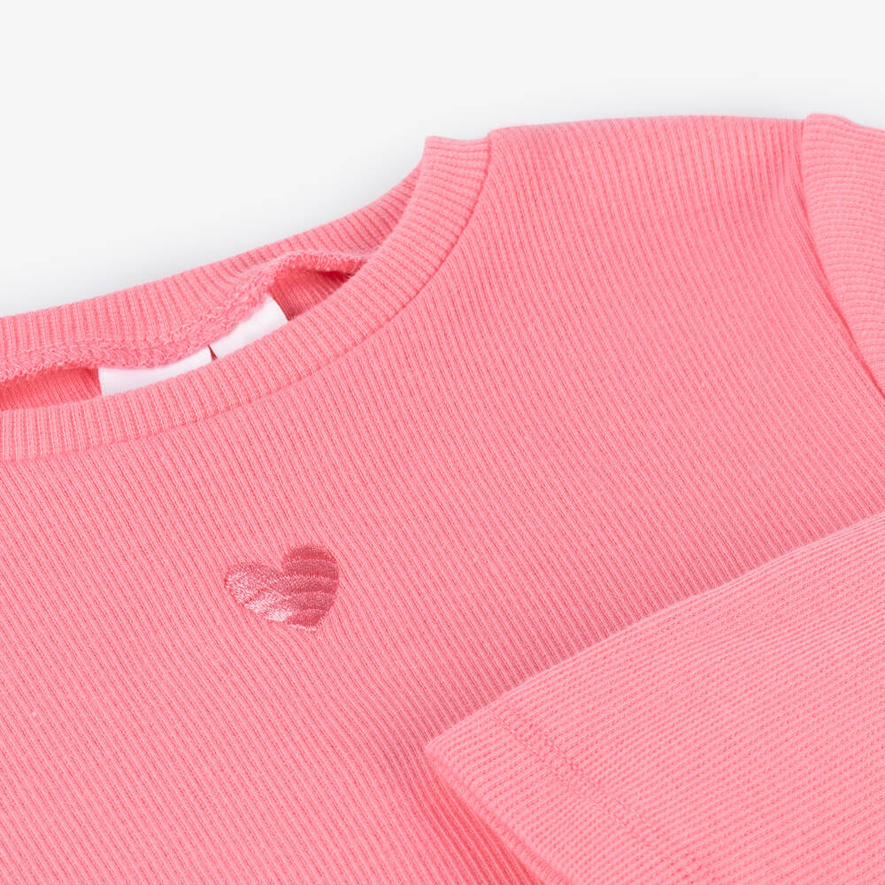 iDO Baby-Girls Cotton Pink Outfit Set | Childrensalon Outlet