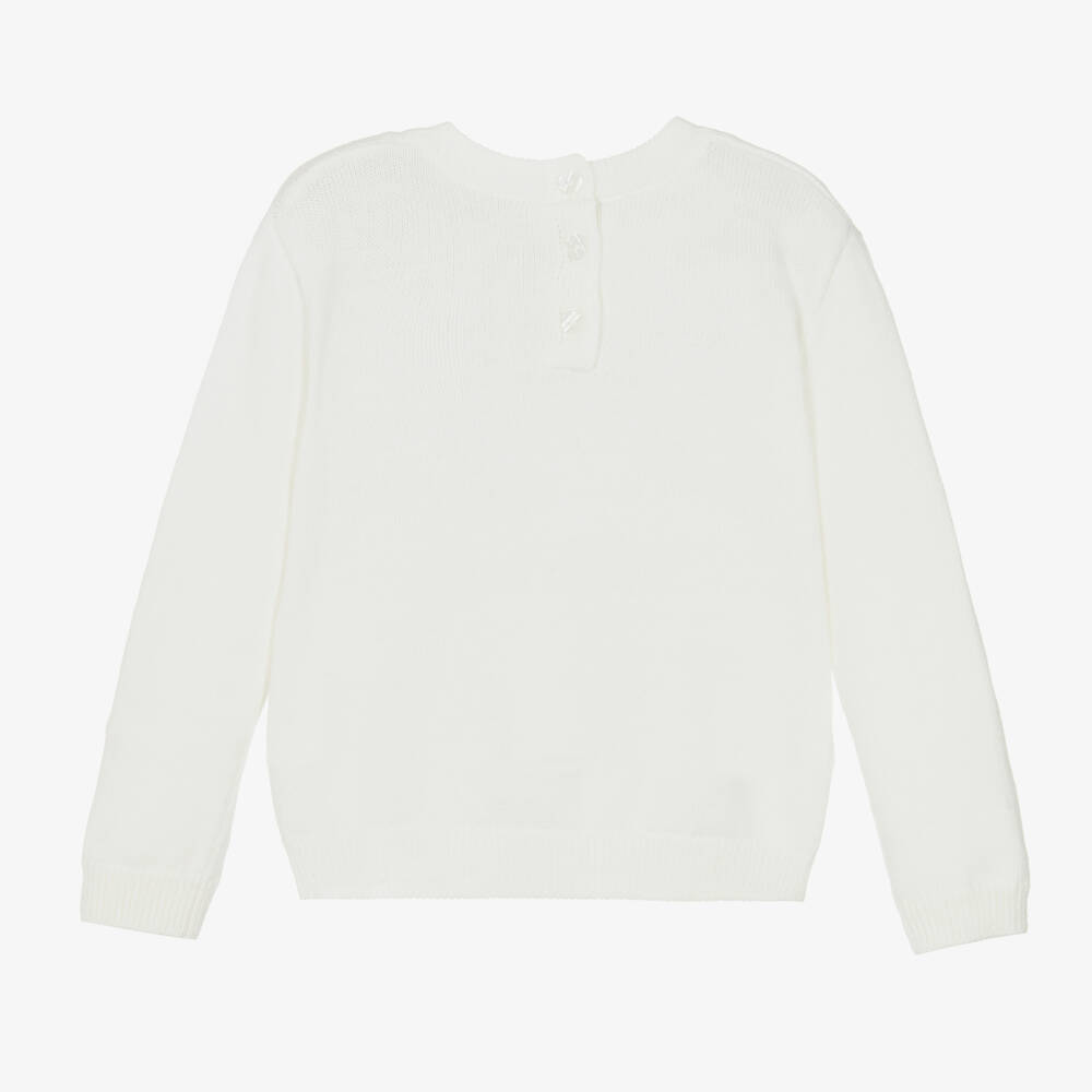 iDO Baby-Girls Cream Canine Knit Sweater | Childrensalon Outlet