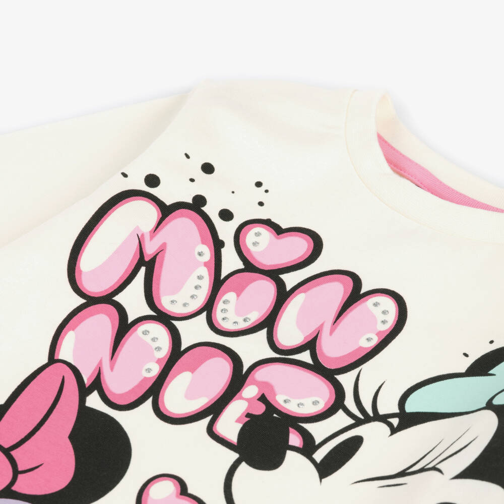 iDO Малыши-Girls Cream Disney Graphic Tee | Childrensalon Outlet