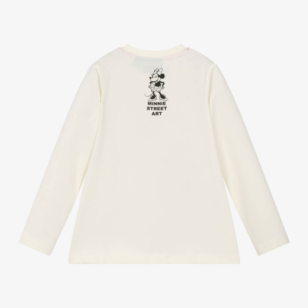 iDO Малыши-Girls Cream Disney Graphic Tee | Childrensalon Outlet