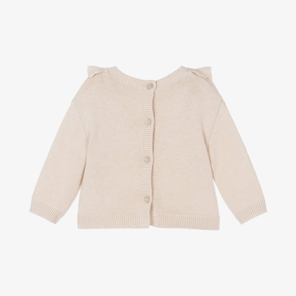 iDO Мини-Girls Cream Floral Knit Jumper | Childrensalon Outlet