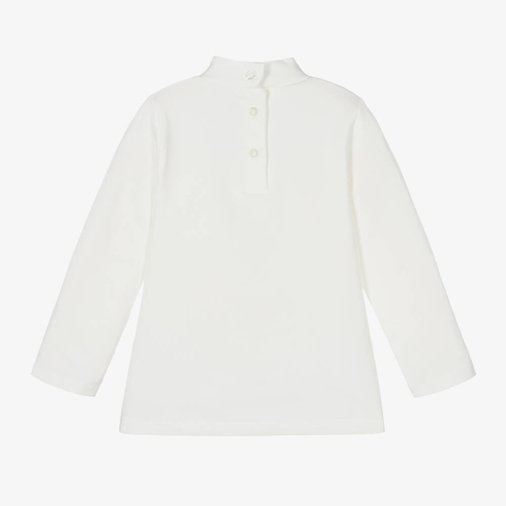 iDO Малыши-Girls Cream Puppy Jersey Top | Childrensalon Outlet