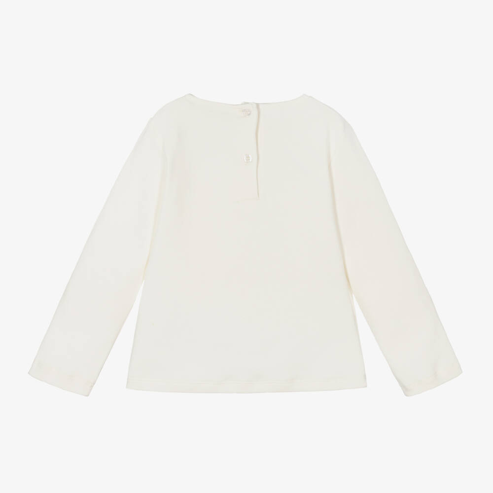 iDO Baby-Girls Cream Teddy Bear Top | Childrensalon Outlet