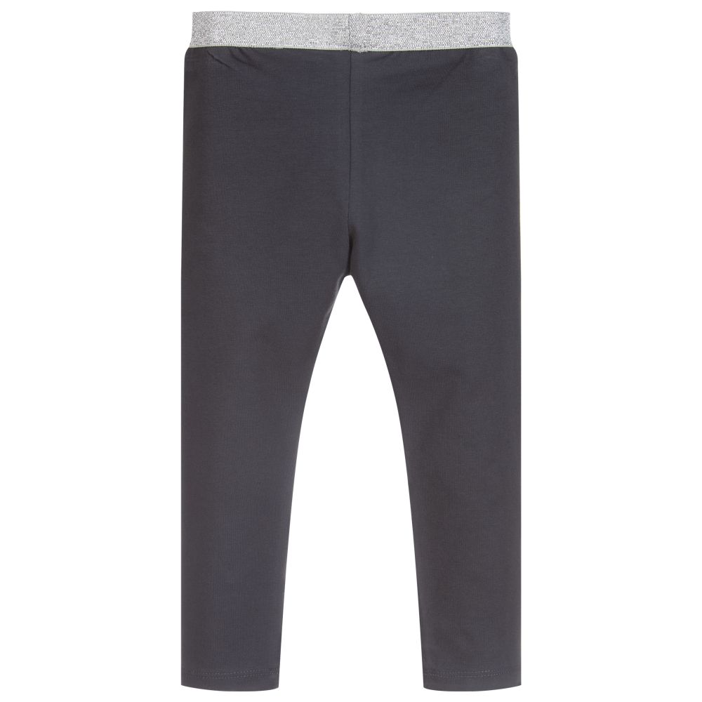 Girls charcoal leggings top