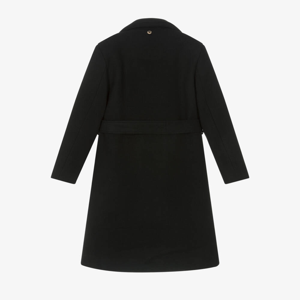 iDO Junior-Girls Elegant Black Coat | Childrensalon Outlet