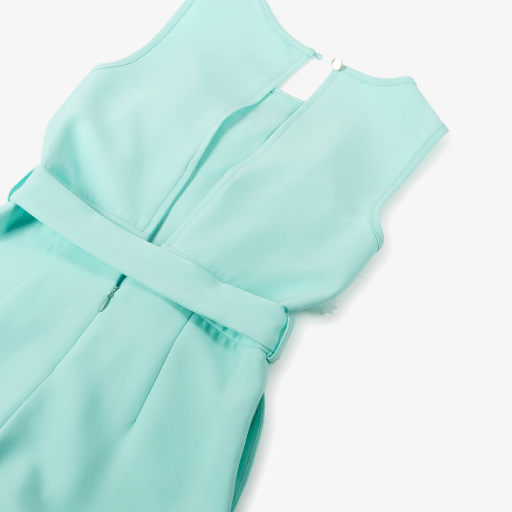 iDO Junior-Girls Emerald Ruffle Leg Jumpsuit | Childrensalon Outlet