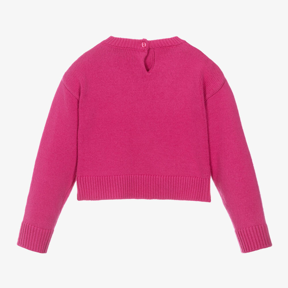 آي دو Baby-بلوفر محبوك لون زهري للبنات | Childrensalon Outlet