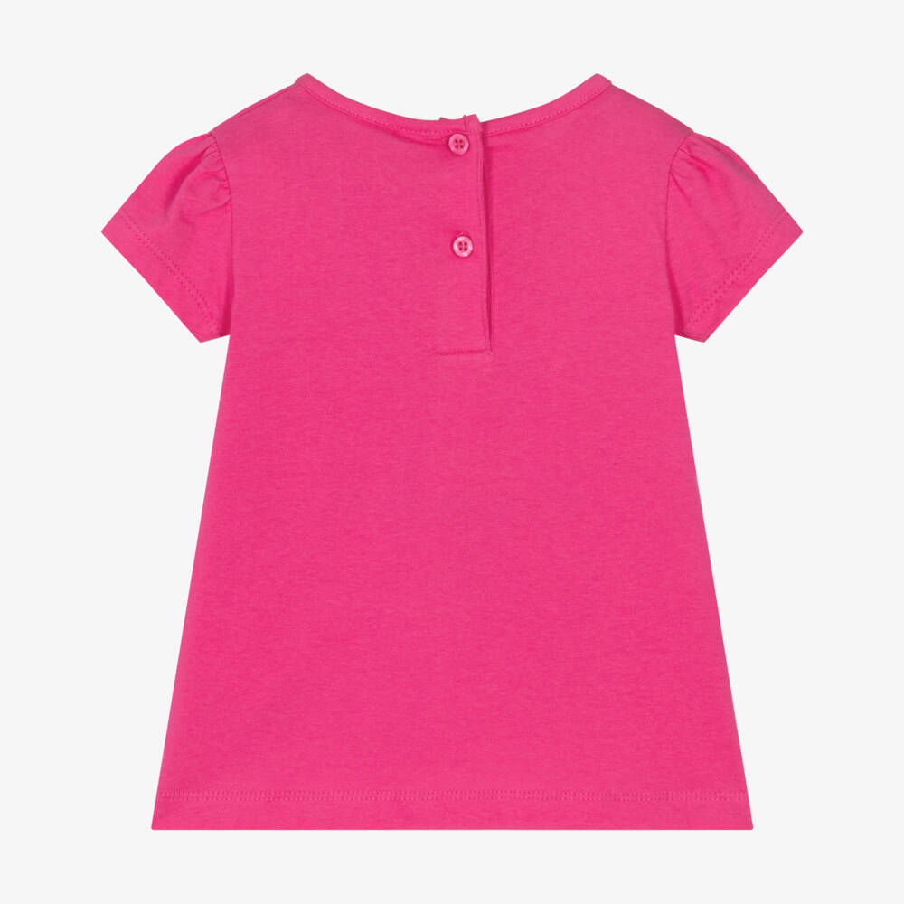 iDO Baby-Girls Fuchsia Starry Cotton Tee | Childrensalon Outlet