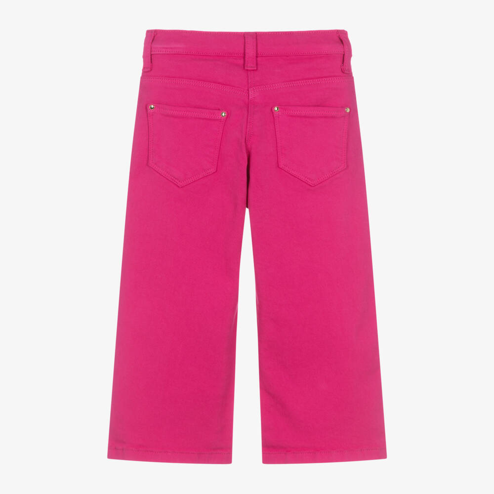 iDO Baby-Girls Fuchsia Wide-Leg Trousers | Childrensalon Outlet