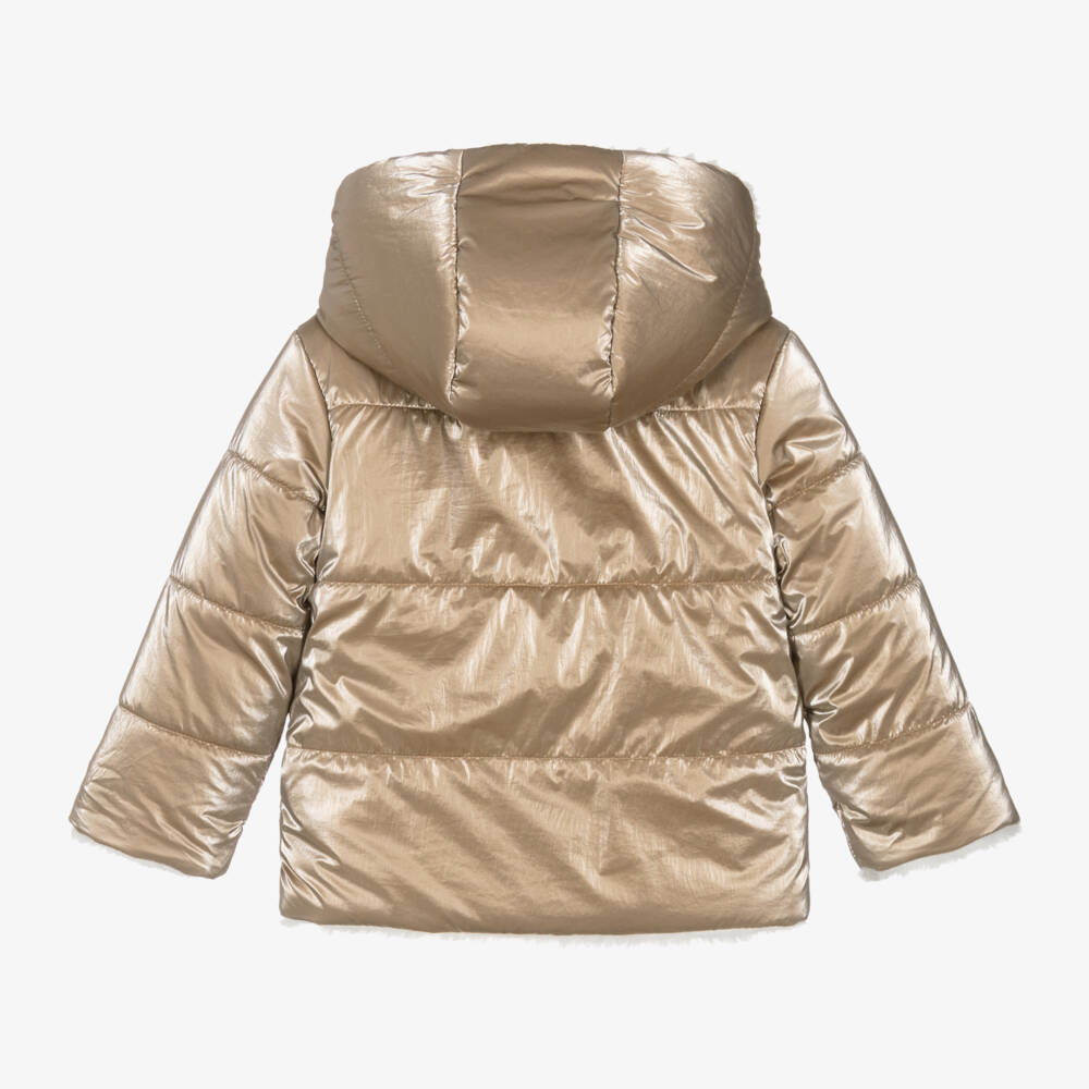 iDO Baby-Girls Glam Reversible Quilted Coat | Childrensalon Outlet