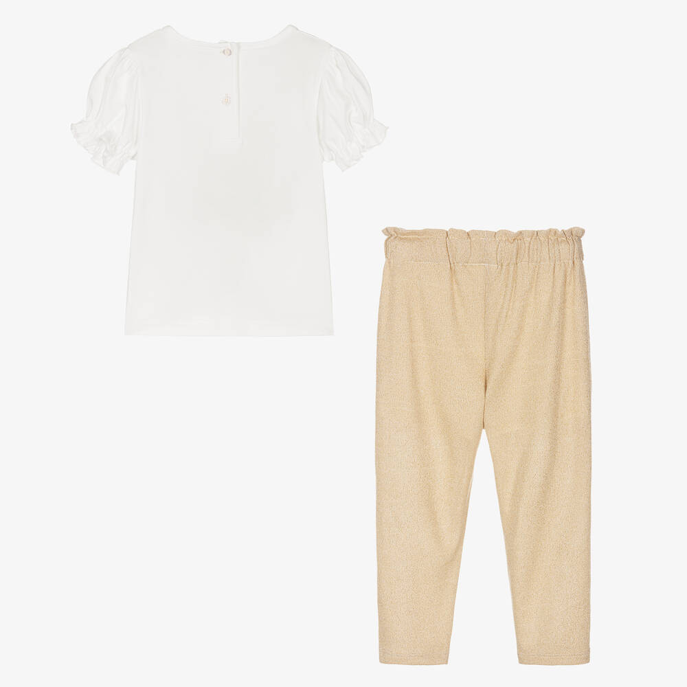Baby girl gold sales pants