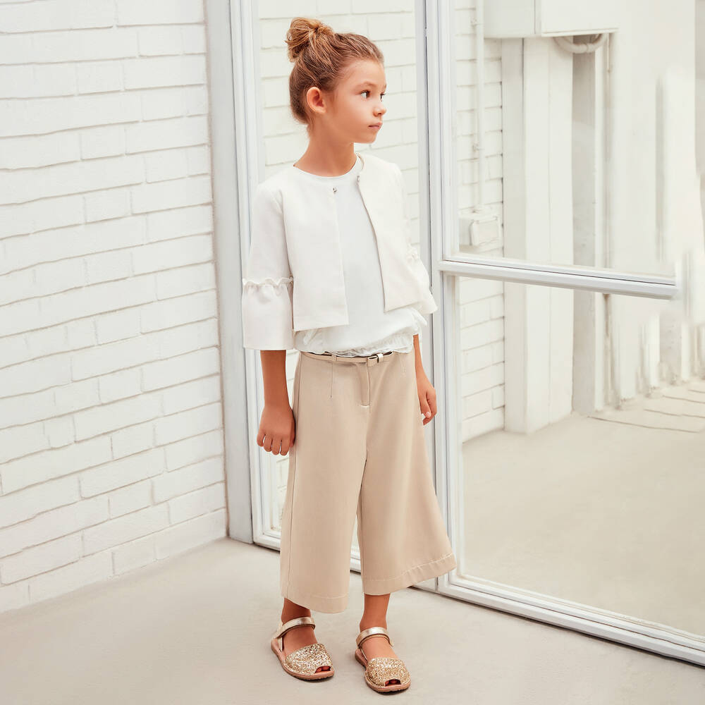 iDO Для младших-Girls Gold Satin Culottes | Childrensalon Outlet