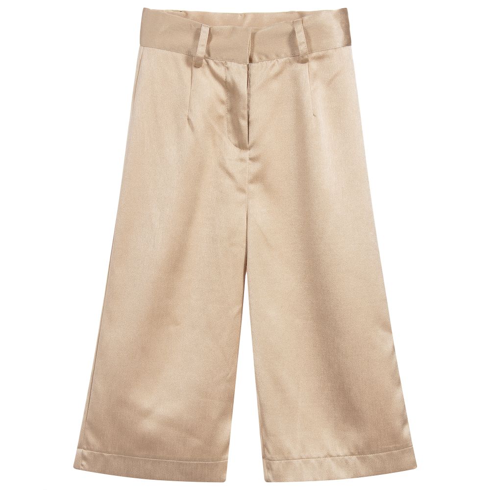 iDO Для младших-Girls Gold Satin Culottes | Childrensalon Outlet