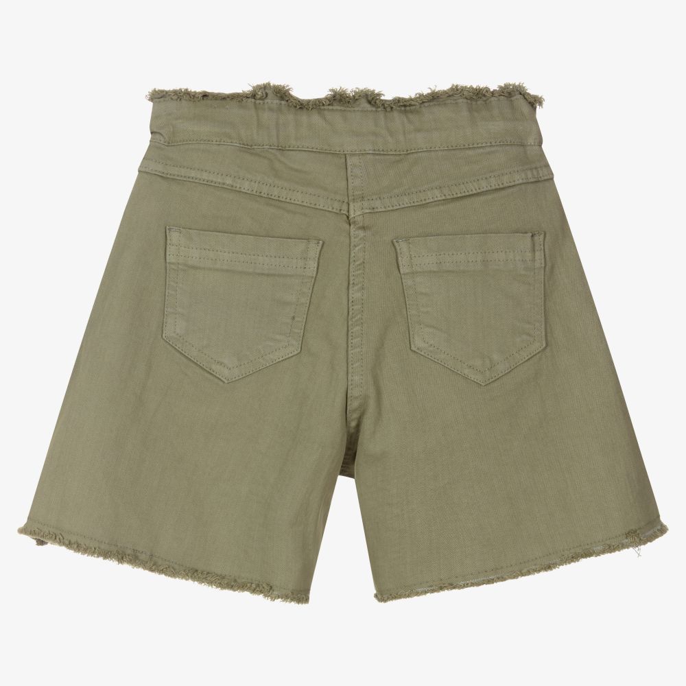 iDO Для младших-Зеленые хлопковые шорты для девочек | Childrensalon Outlet