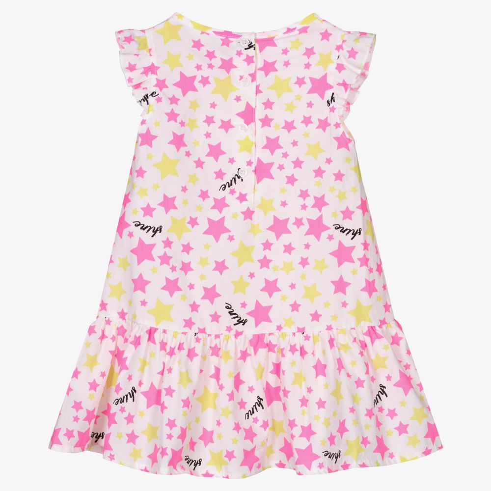 iDO Малыши-Розово-зеленое платье со звездами для девочек | Childrensalon Outlet