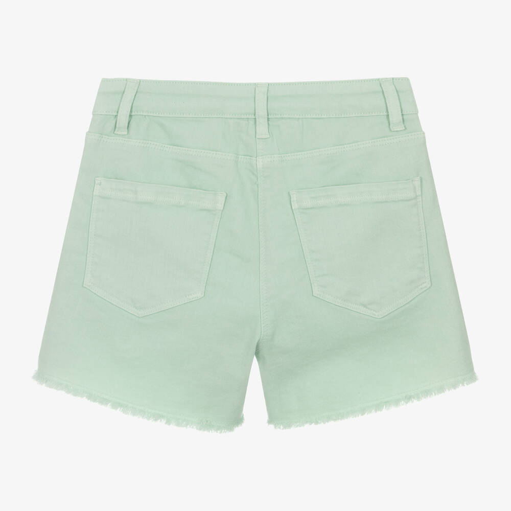 iDO Для младших-Girls Green Rhinestone Denim Shorts | Childrensalon Outlet