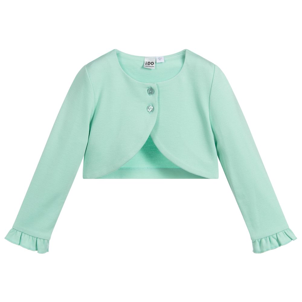 iDO Baby - Girls Green Viscose Bolero | Childrensalon