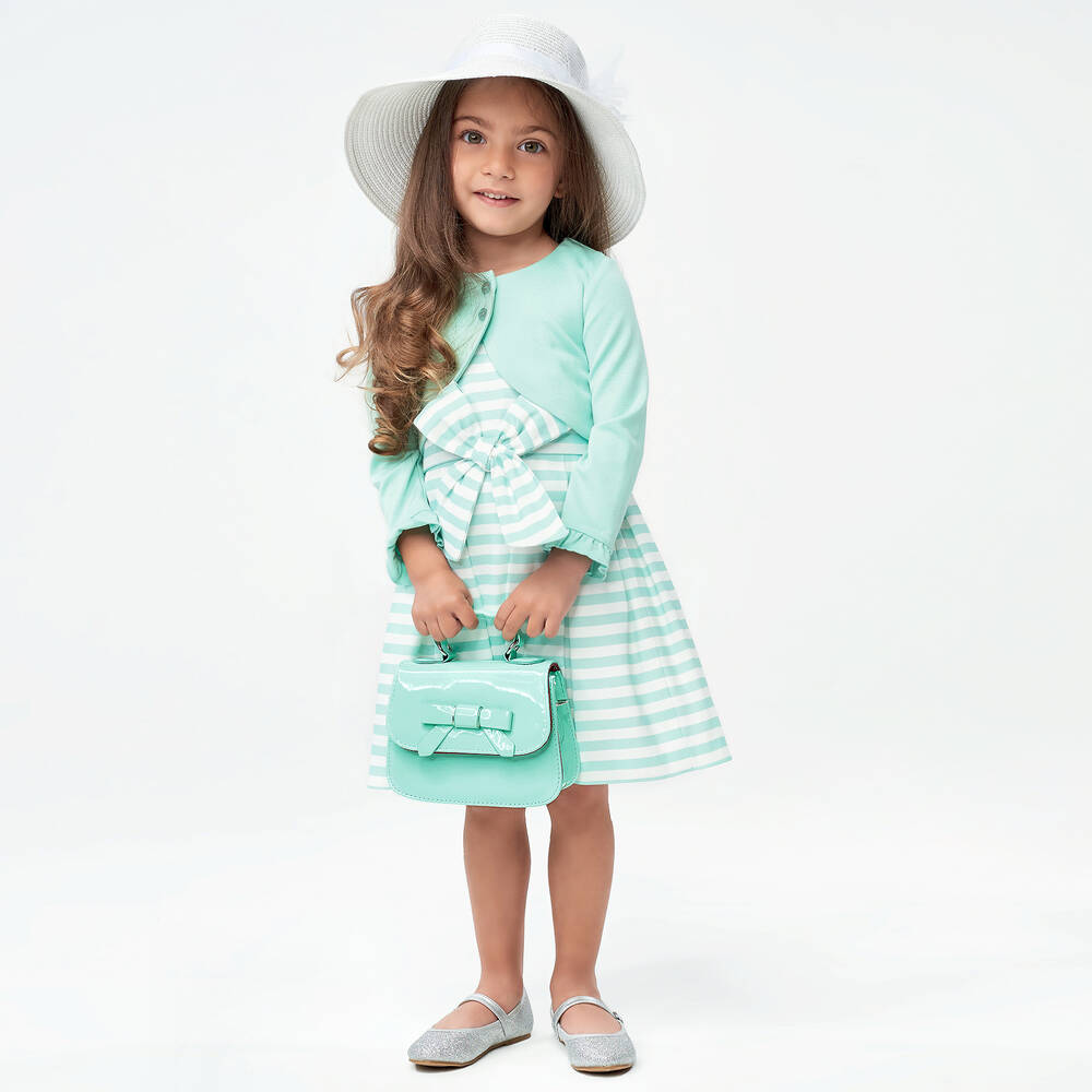 iDO Baby-Girls Green Viscose Bolero | Childrensalon Outlet