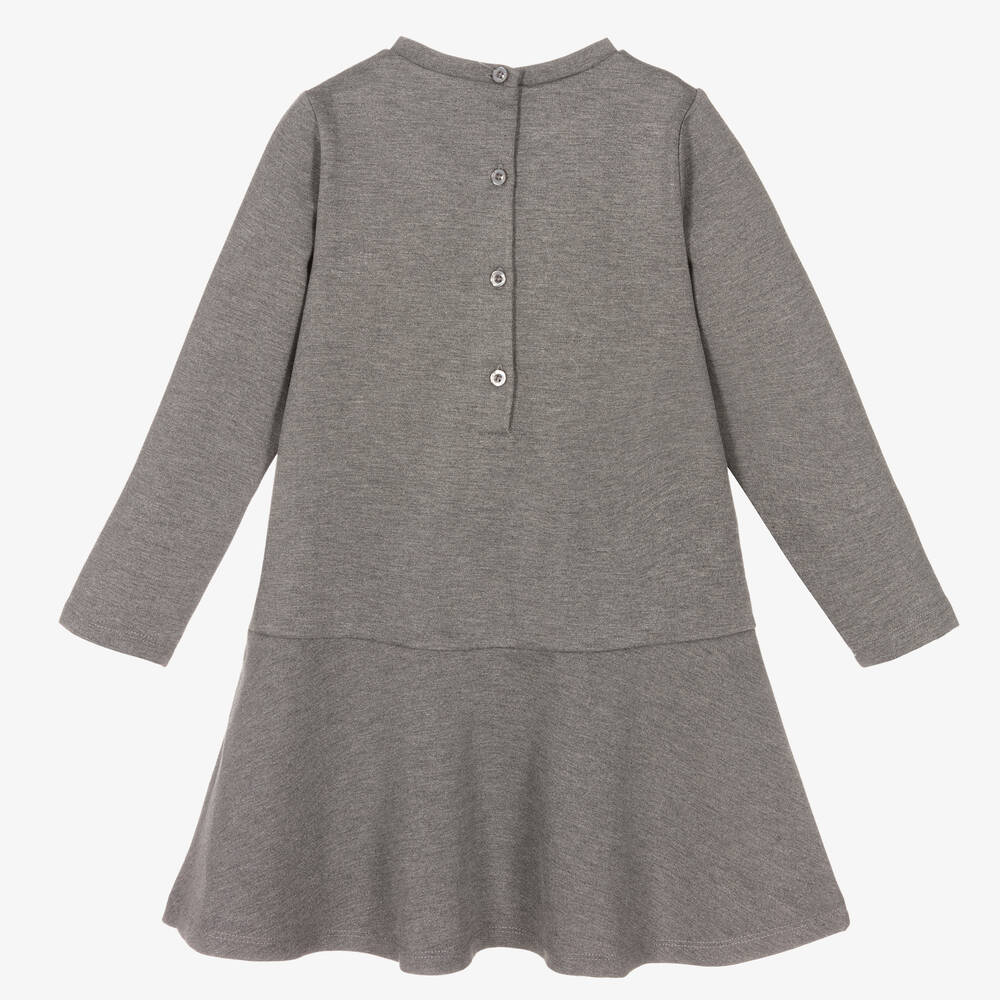 IDO Baby Girls Grey Jersey Bear Dress Childrensalon Outlet ido-baby-girls-grey-jersey-bear-dress-childrensalon-outlet