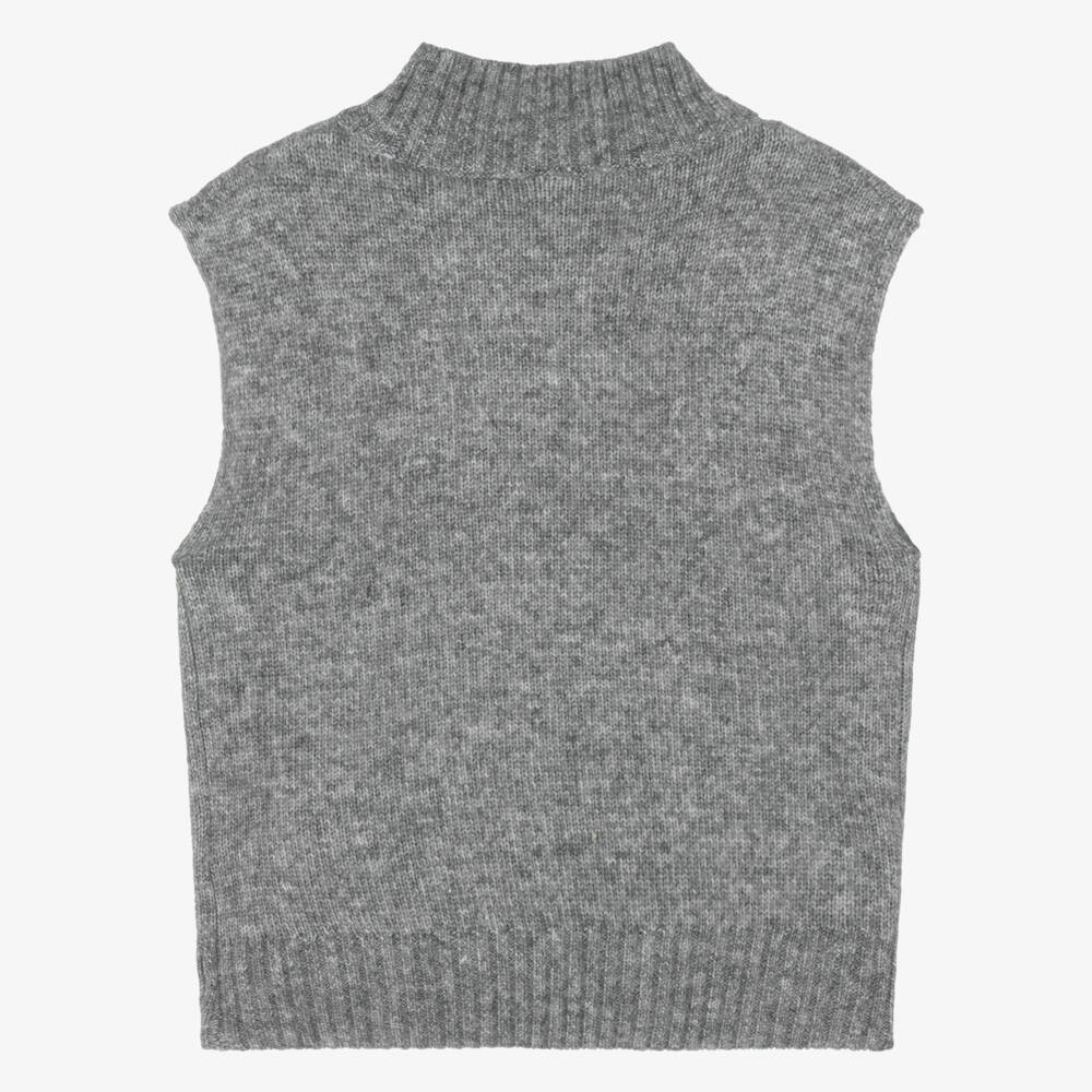 iDO-Girls Grey Soft Knit Slipover | Childrensalon Outlet