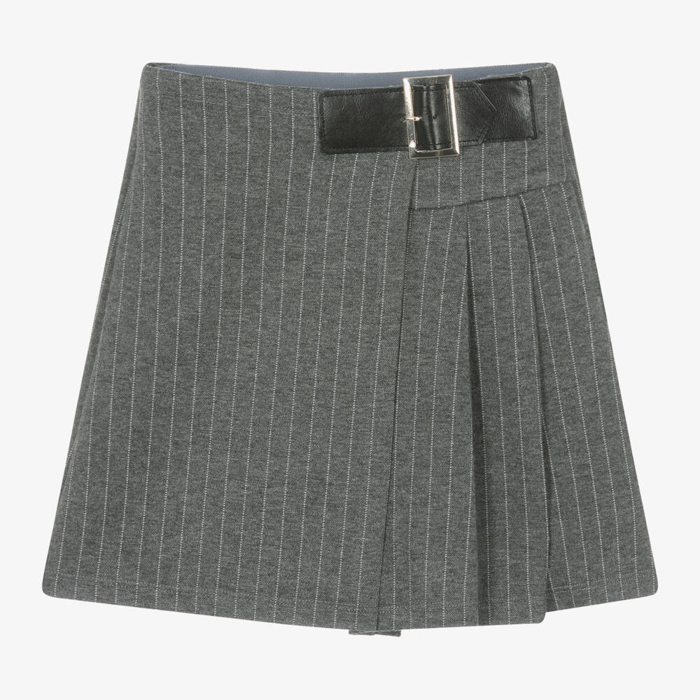 iDO Для младших-Girls Grey Striped Skirt-Shorts | Childrensalon Outlet
