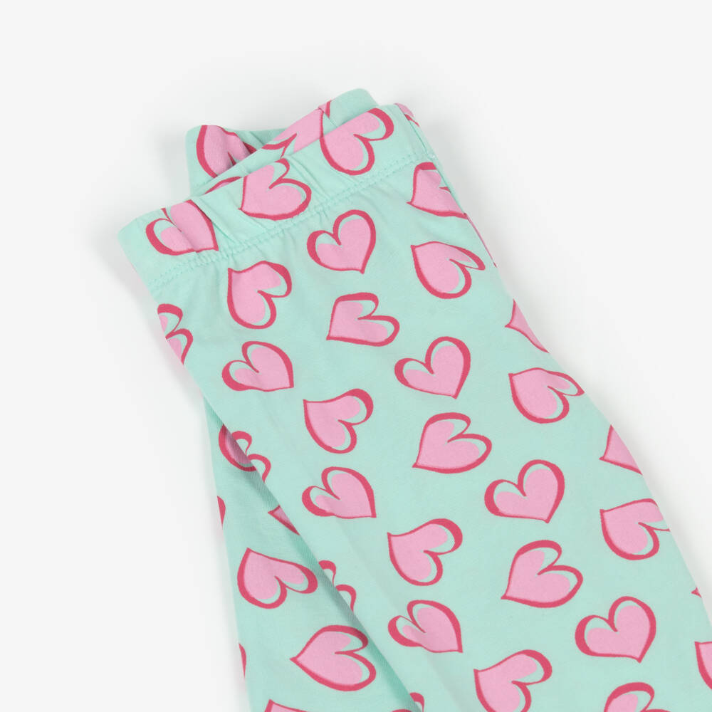 iDO Малыши-Леггинсы с сердечками синие для девочек | Childrensalon Outlet