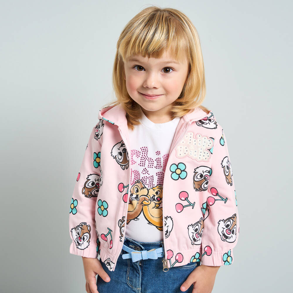 iDO Малыши-Кремовая футболка Chip & Dale для девочек | Childrensalon Outlet