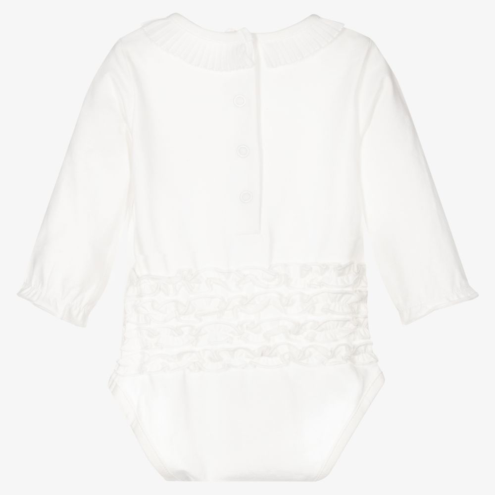 iDO Mini-Girls Ivory Cotton Bodysuit | Childrensalon Outlet