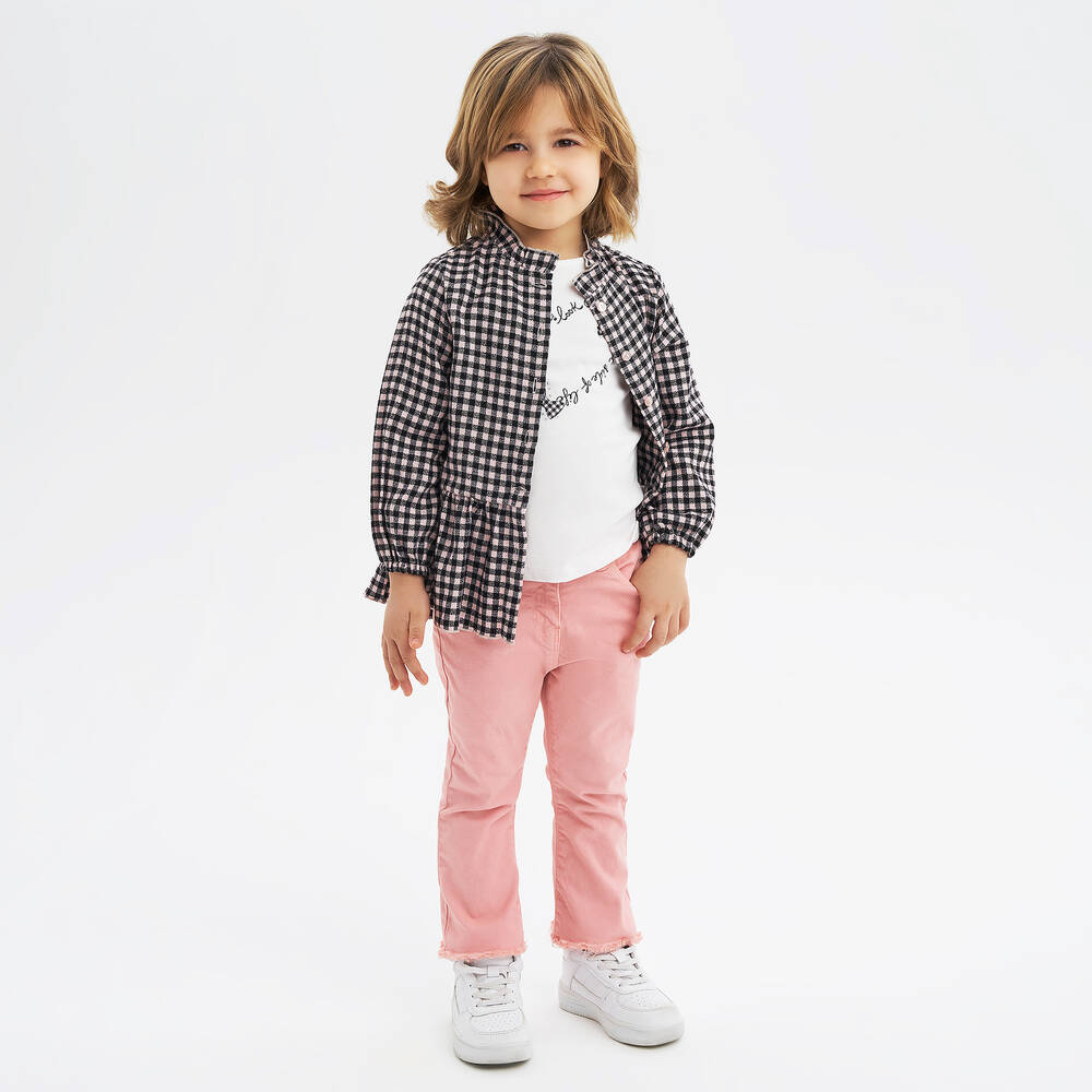 iDO Малыши-Кремовый хлопковый топ с сердцем | Childrensalon Outlet