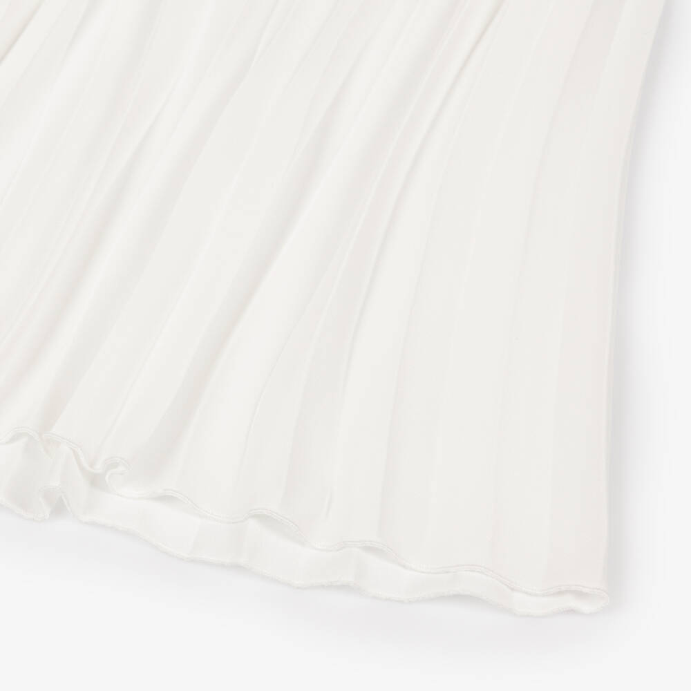 iDO-Girls Ivory Crêpe Chiffon Pleated Jumpsuit | Childrensalon Outlet