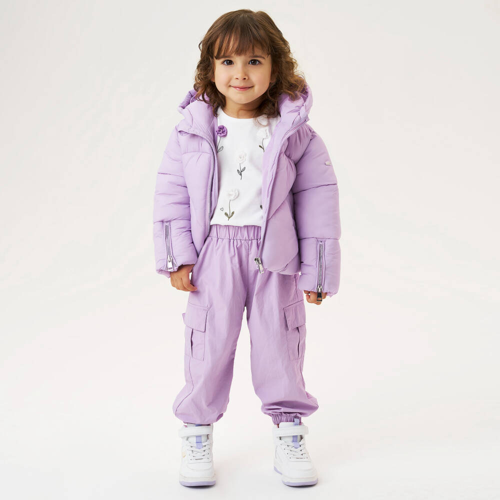 iDO Baby-Girls Ivory Floral Cotton Top | Childrensalon Outlet