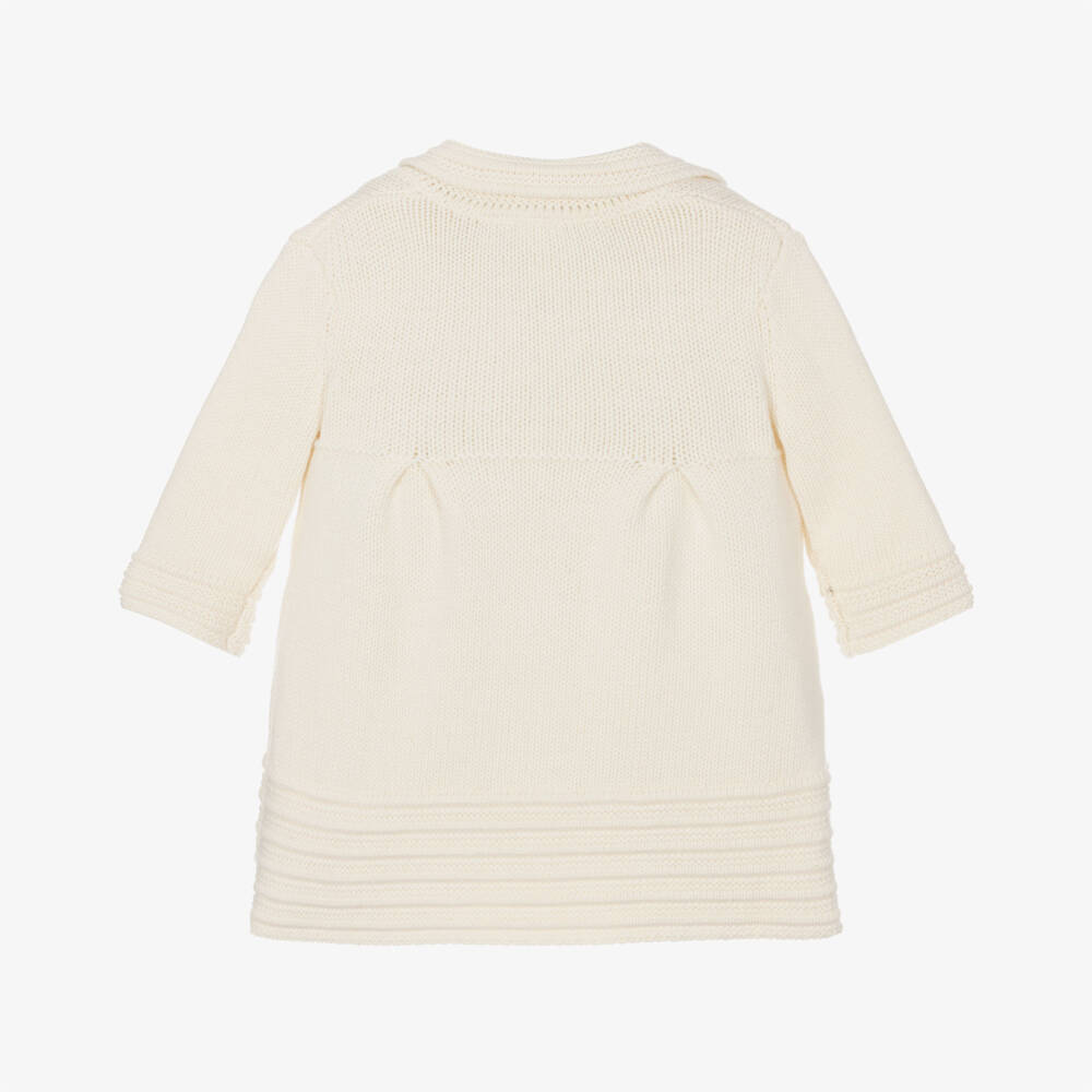 iDO Mini-Girls Ivory Knit Pram Jacket | Childrensalon Outlet