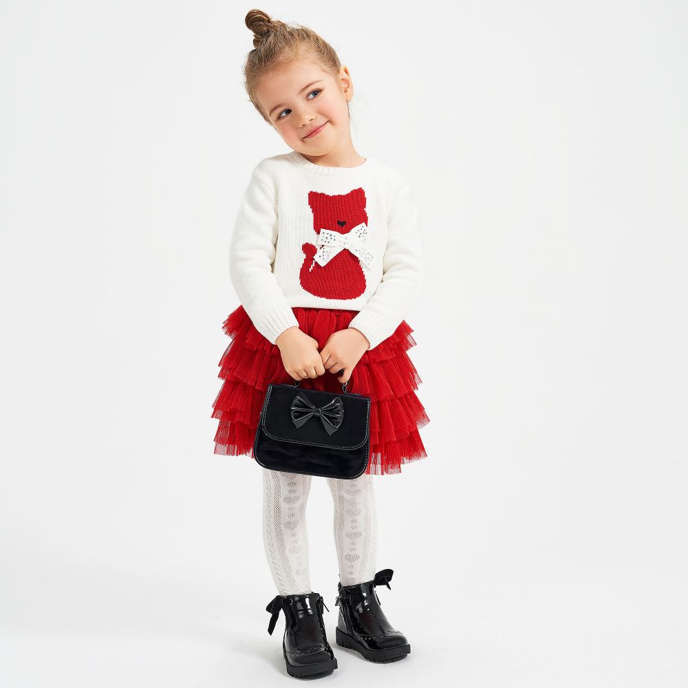 Girls cat jumper discount