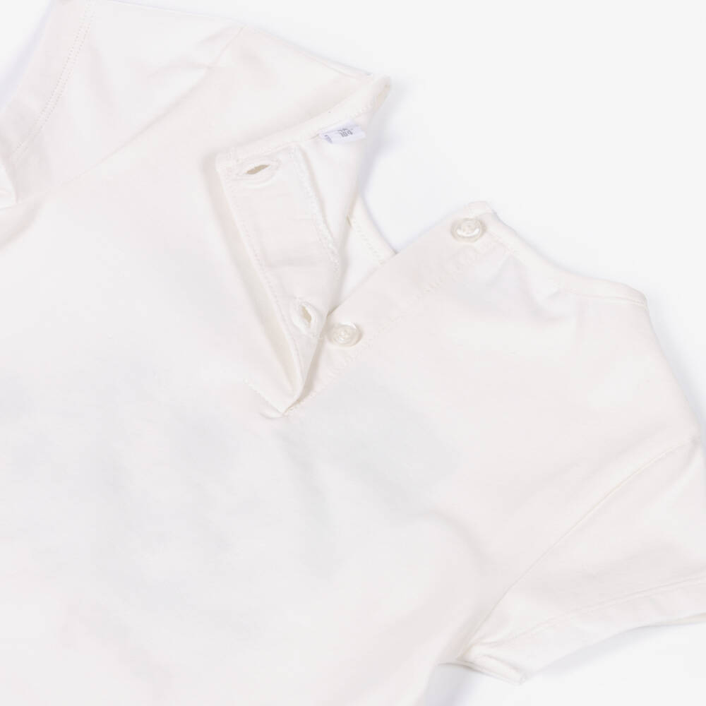 iDO-Girls Ivory T-Shirt & Turquoise Blue Tulle Skirt Set | Childrensalon Outlet