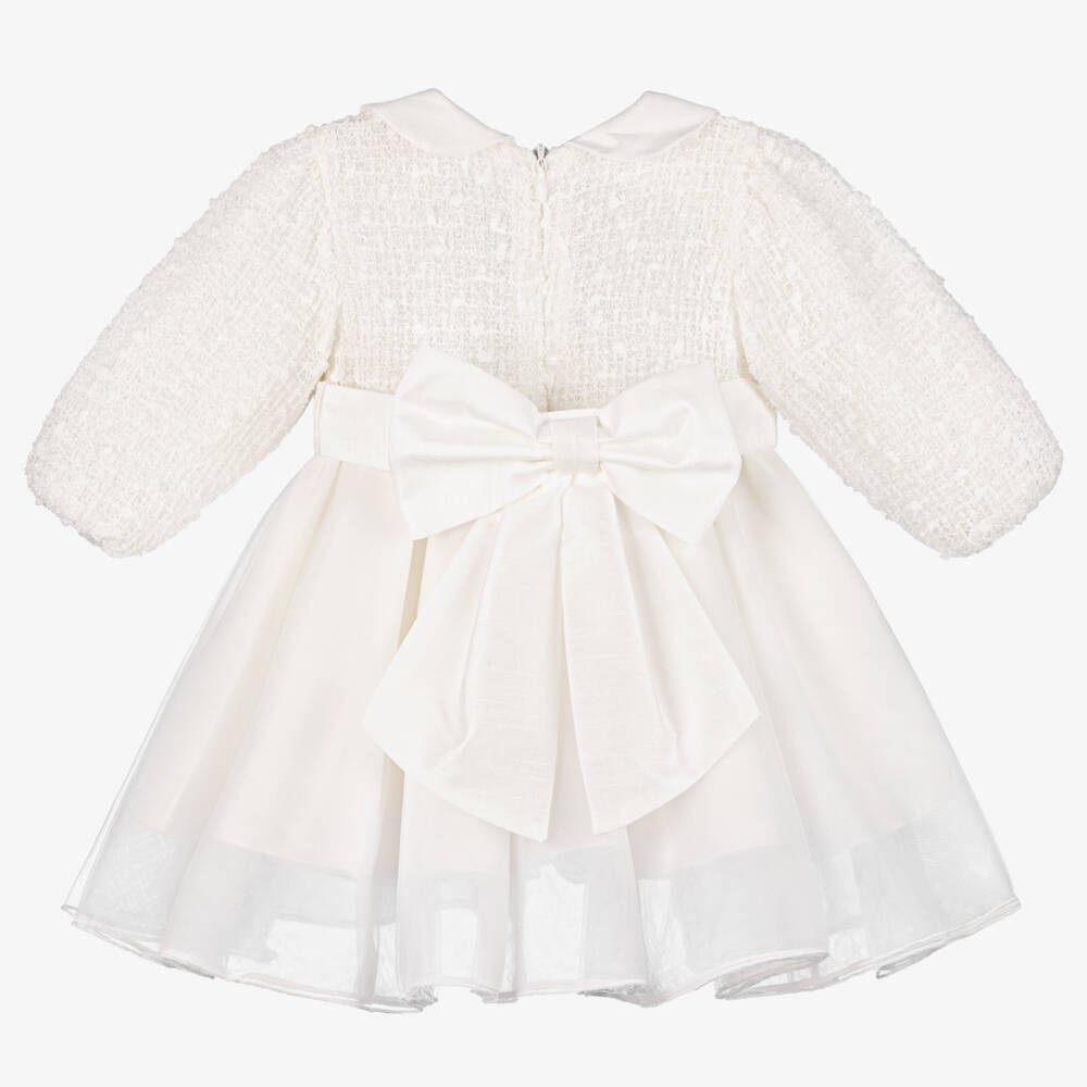 iDO Mini-Girls Ivory Tulle Blossom Gown | Childrensalon Outlet