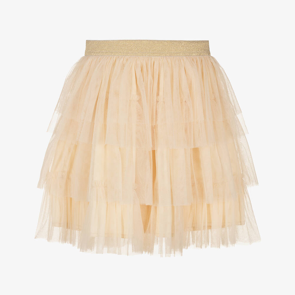 iDO Junior - Кремовая юбка из тюля для девочек | Childrensalon