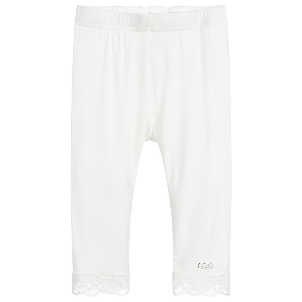 iDO Baby - Girls Ivory Viscose Leggings | Childrensalon