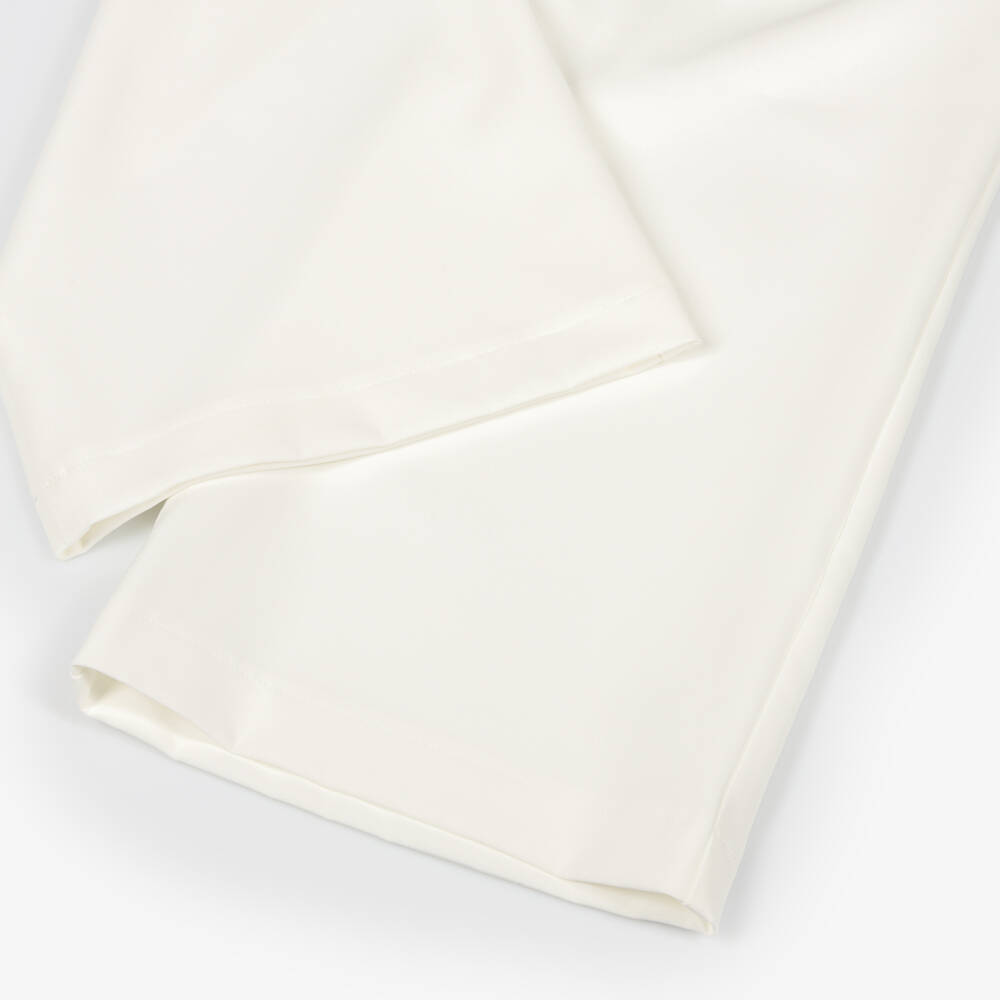 iDO-Girls Ivory Wide Leg Pleated Trousers | Childrensalon Outlet