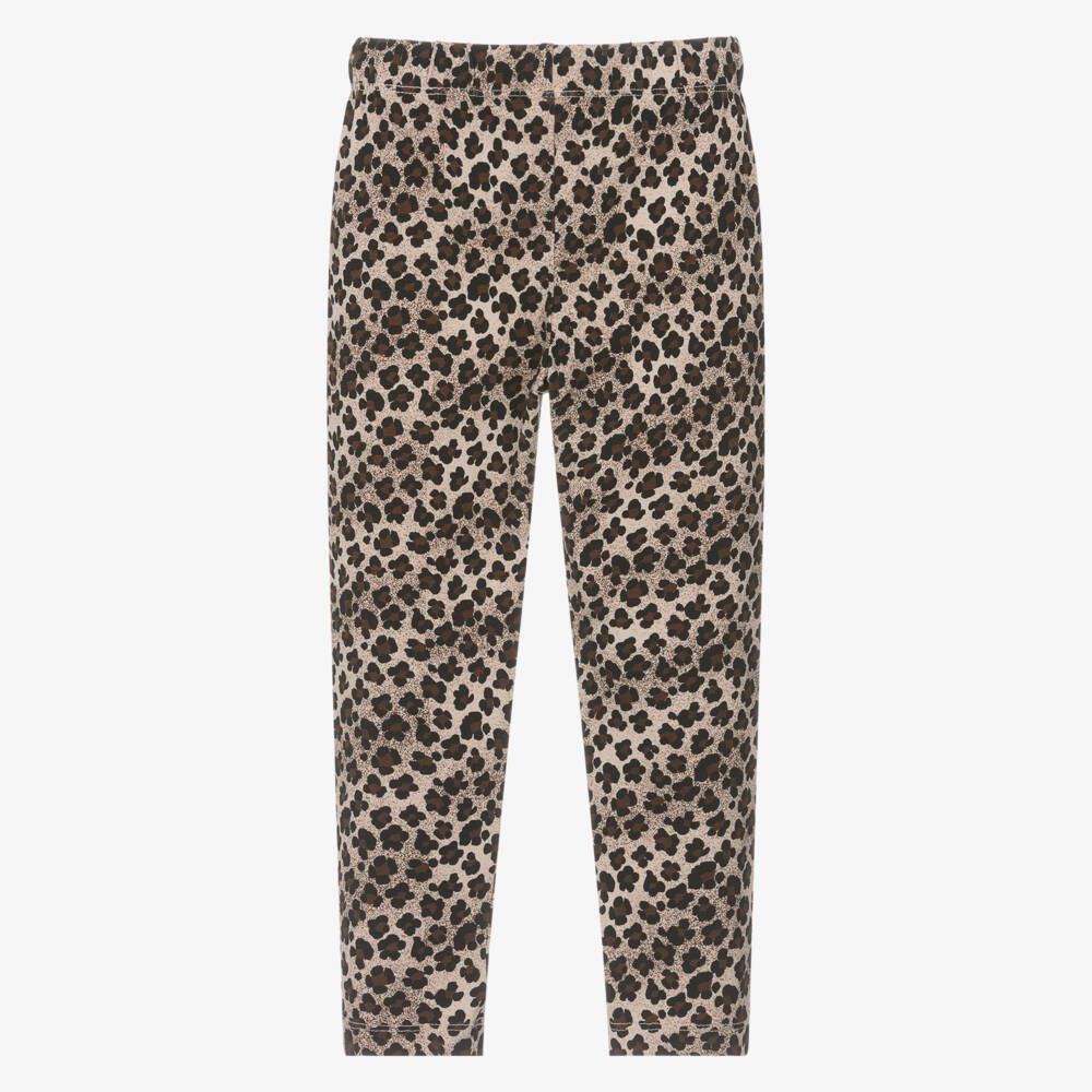 iDO-Girls Leopard Pattern Cotton Leggings | Childrensalon Outlet
