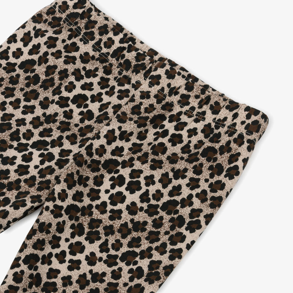 iDO-Girls Leopard Pattern Cotton Leggings | Childrensalon Outlet