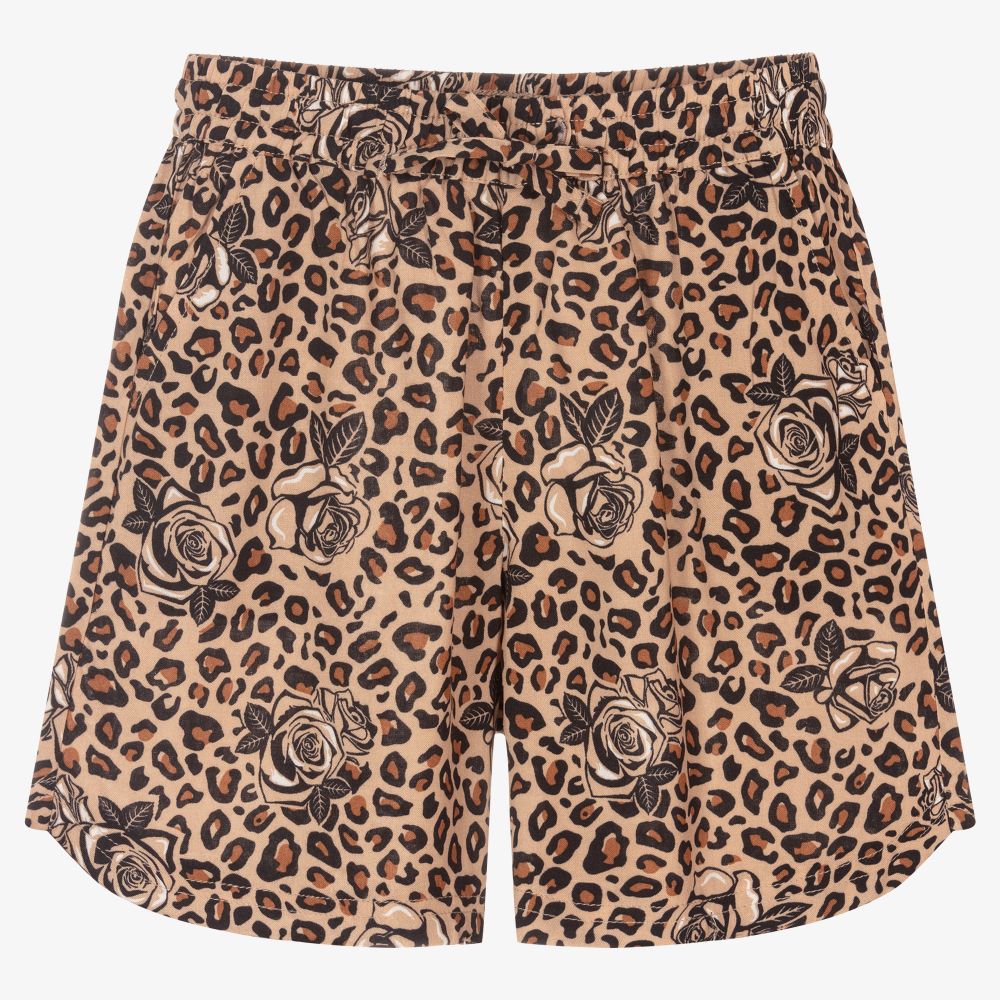 iDO Junior - Girls Leopard Print Shorts | Childrensalon