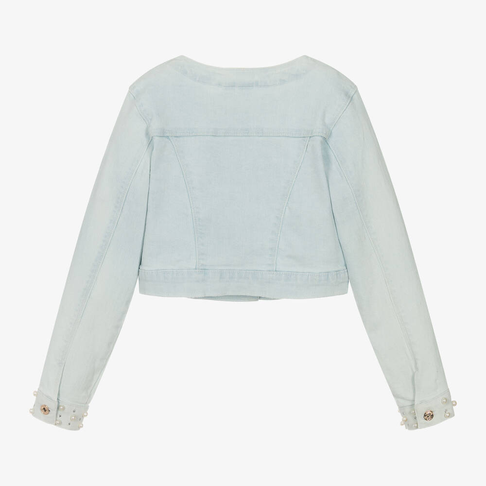 iDO Для младших-Girls Light Blue Denim Jacket | Childrensalon Outlet