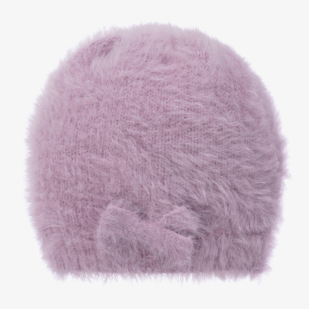 iDO Baby - Фиолетовая пушистая шапка-бини | Childrensalon