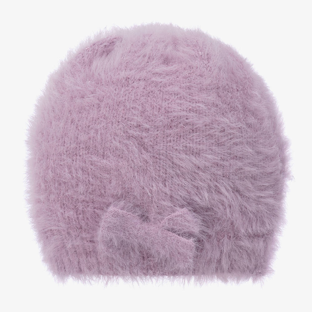 iDO Baby - Bonnet lilas duveteux fille | Childrensalon