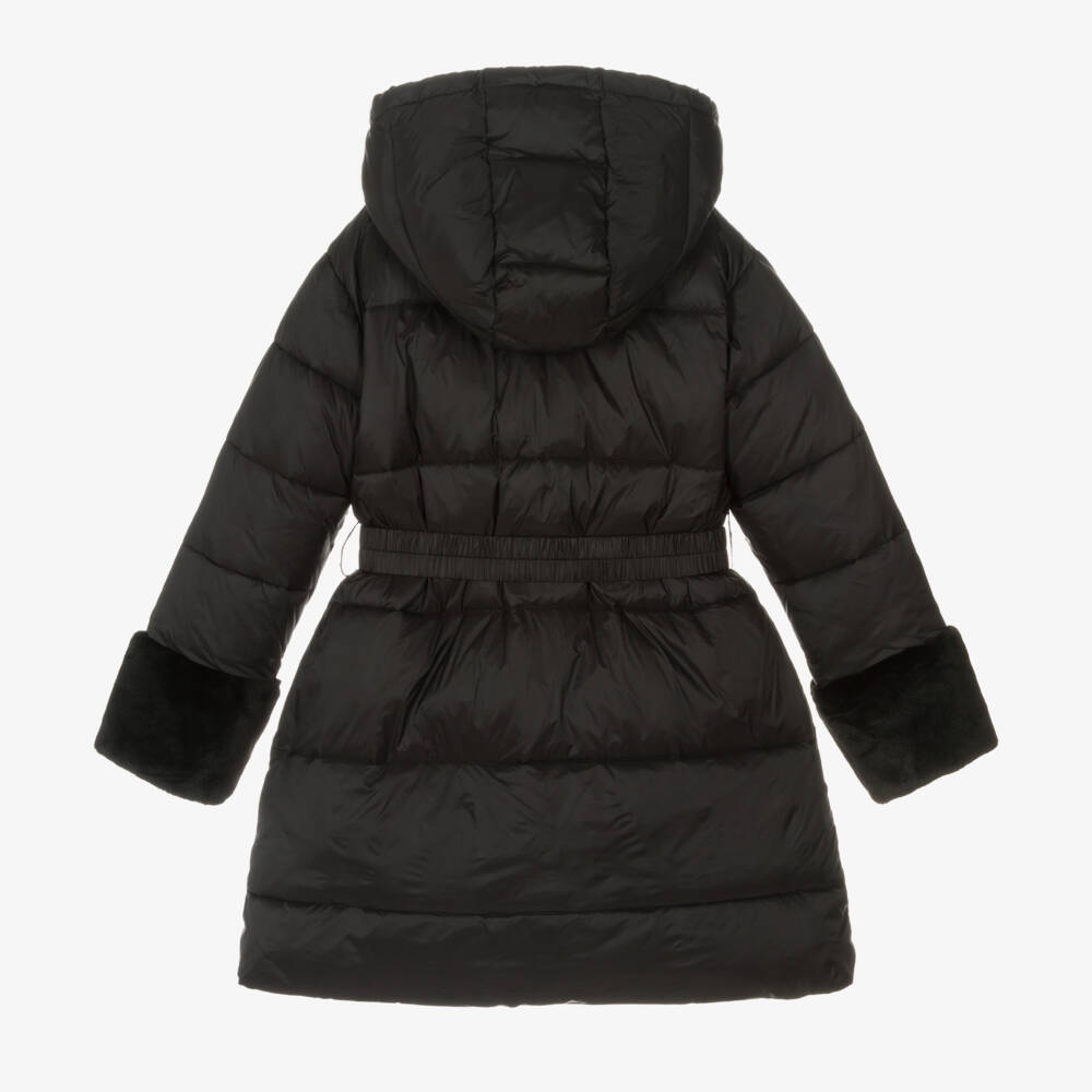 iDO Junior-Girls Midnight Quilted Parka | Childrensalon Outlet
