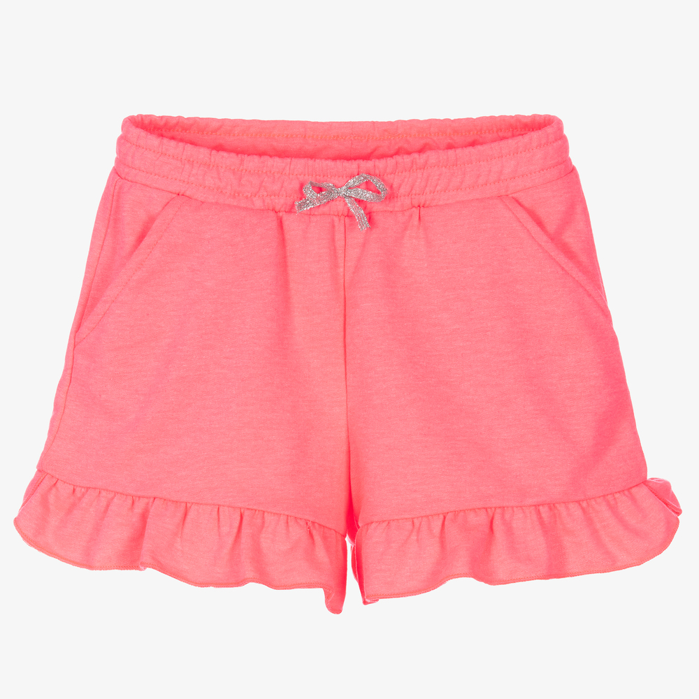 iDO Baby - Girls Neon Pink Jersey Shorts | Childrensalon
